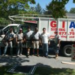 The siding crew on a job in White Plains